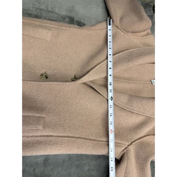 J.Crew Wool Blend Shawl Collar Coat Camel Beige Size 4 Elegant Classic - Picture 9 of 14